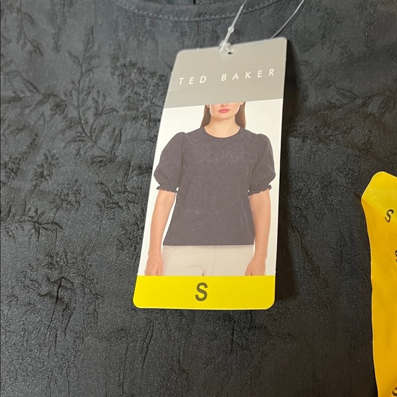 NWT Ted‎ Baker Women's Short Sleeve Blouse puff sleeve - Picture 4 of 4